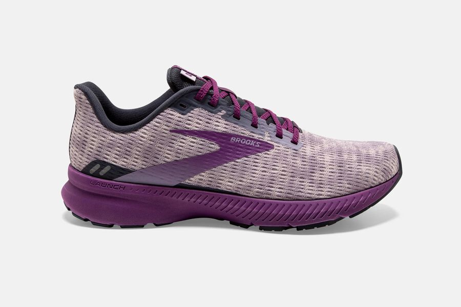 Brooks Running Shoes - Launch 8 Road Womens - Purple - AGB-157093